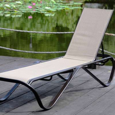 poolside sling chaise lounge