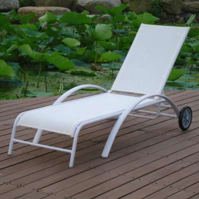 outdoor sling chaise lounge, daybed, leisure lounge